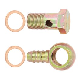 MACHSWON Car Banjo Hose Barb Bolt Fittings 18mm Washer Kit for Car Motorcycle
