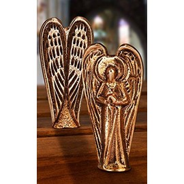 Taufgeschenke Bronze Angel Height 6 cm, Worry Stone, Communion Gift