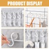 YUHENGCT 9 Pack White Plastic S Hooks for Hanging, Flexible