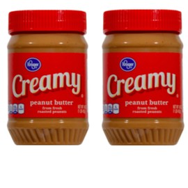 Kroger Creamy Peanut Butter 16 oz (2 pack)