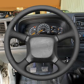 MEWANT Steering Wheel Cover Compatible with (Chevy) Silverado 1500/2500/3500 1999-2002 / Astro/Blazer/C/K 1500 Series/Kodiak/S-10 S10 / Suburban/Tahoe 1998-2002