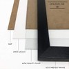 pf+a REAL GLASS Black Frame For 20x20cm Photo - Oxford