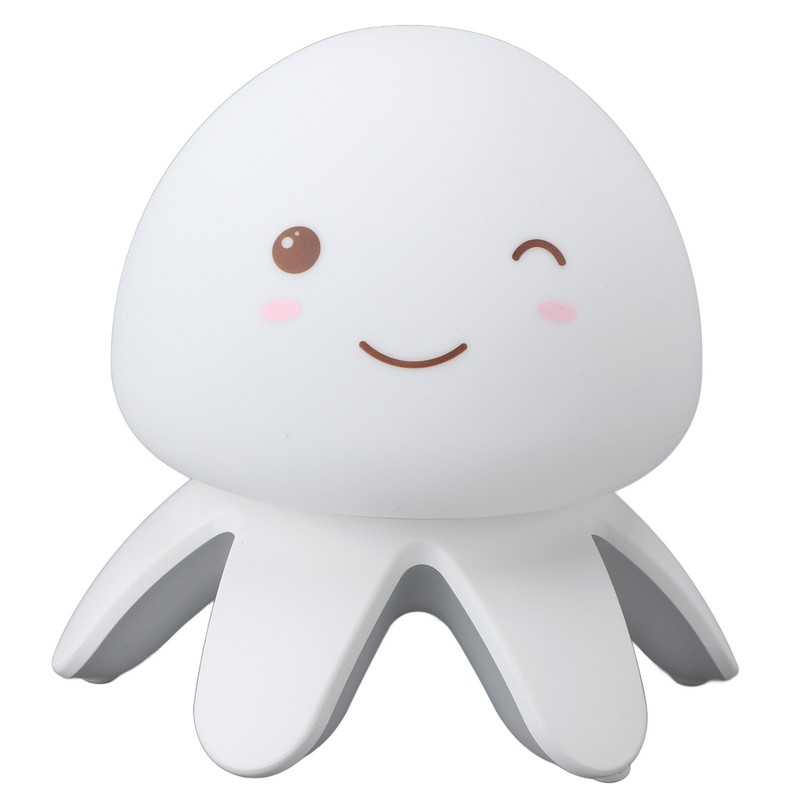 Night Light Jellyfish Shape Cute Remote Control RGB Silicone Tap