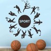 ANFRJJI Vibrant Sports Wall Decal - Football, Basketball, Baseball, and