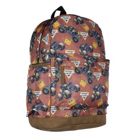 Monster Jam Backpack JCB DIGatron Big Truck Dig It Kids School Book Travel Daypack Bag