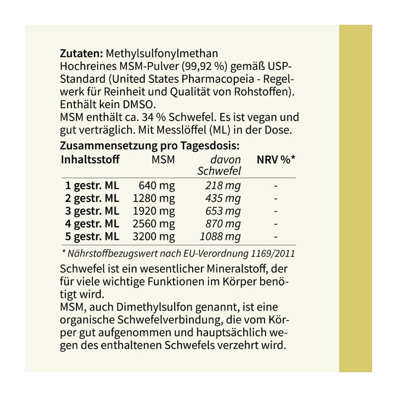 telomit® MSM (Methylsulfonylmethan) - 250 g
