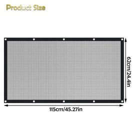 Dog Car Barrier Guard Netting Mesh, 115 x 62 cm Car Pet Barrier Safety Net for Dog with Adjusting Rope and Hook, Mesh Dog Guard for Car Boot, Dog Car Divider Net for SUVs, Van, Truck, Vehicles