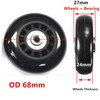 Rhinenet Pair Diameter 68 mm Luggage Wheels Replacement Wheels Wheels