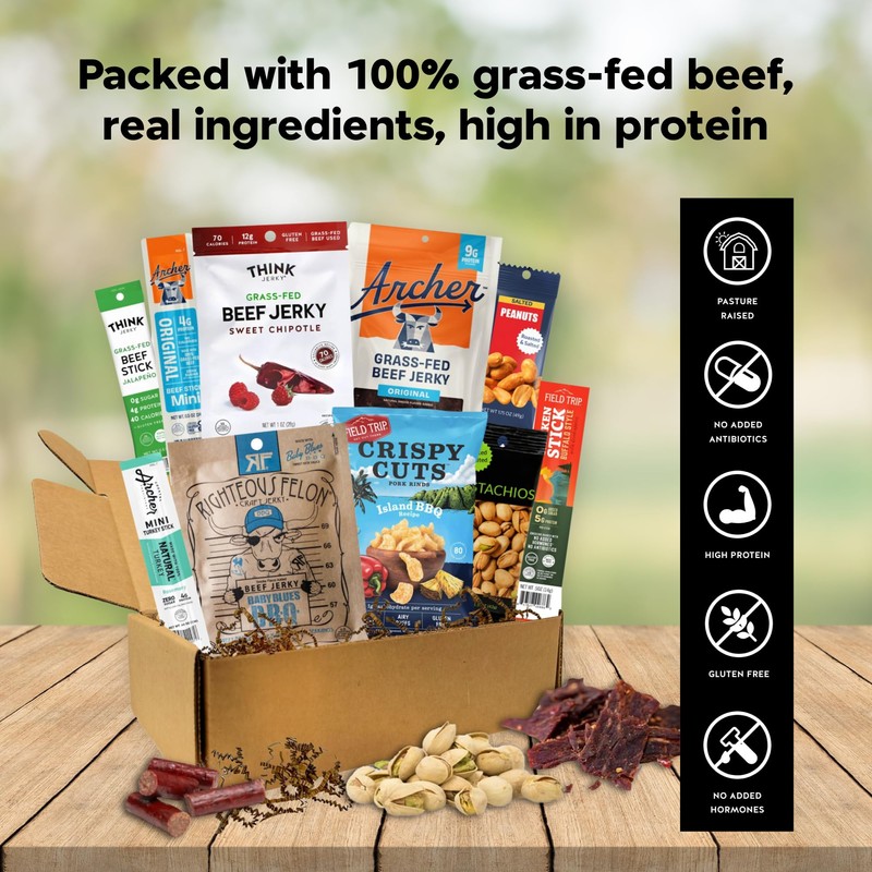 Macho Man Snack Pack Jerky Gift Box - High Protein