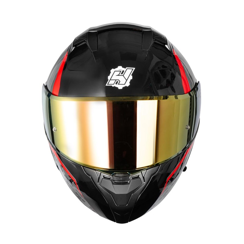 HAX Amatista Modular Flip-Up Dual Visor Motorcycle Helmet - DOT/ECE
