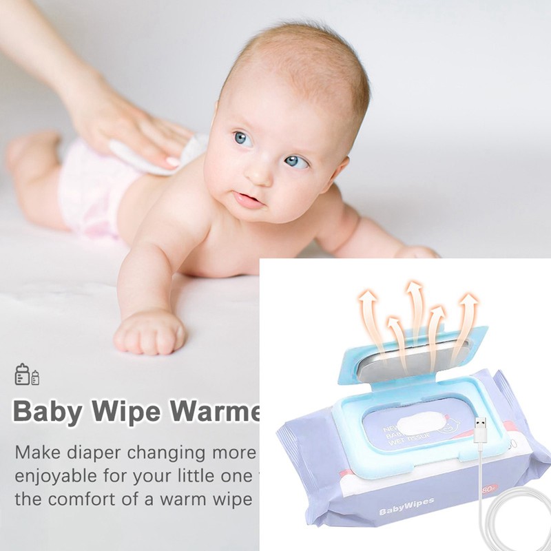 Baby Wipe Warmer Portable Baby Wet Wipes Warmer Heater USB