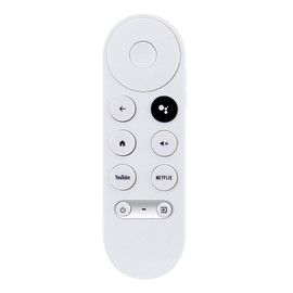 Replacement Voice Remote Control, 1Pcs Portable Google Chromecast 4K Snow/HD TV Remote Control for G9N9N, GA01409-US, GA01920-US, GA01919-US, GA01923-US, GA02463 (White)