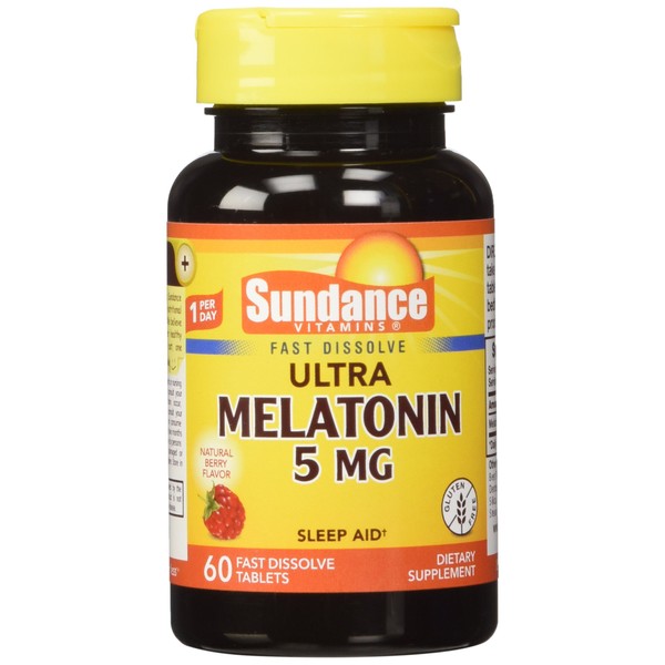 Sundance 5 Mg Melatonin Tablets, 60 Count