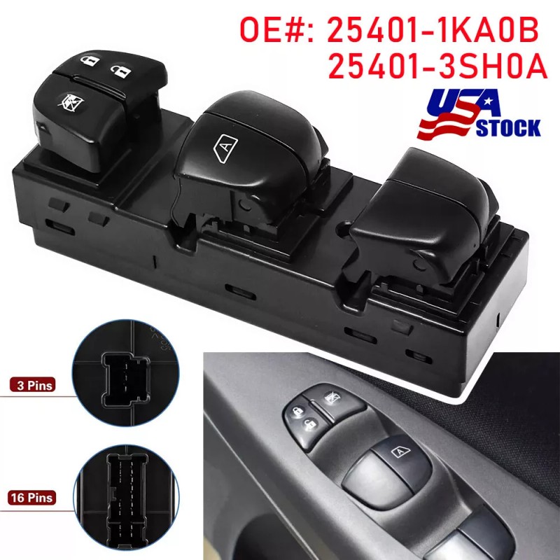 For NISSAN Power Window Switch Module For Nissan Juke 2010-2017
