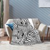 Zebra Soft Blanket All Season Fuzzy Throw Warm Lightweight Blanket