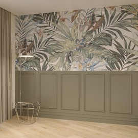 Decozayn Wall Molding Kit, Premade Wainscoting Panels, Picture Frame Moulding, Pre Cut Wall and Door Molding &Trim Panel Kits, Wainscot Wall Panel for Home Decoration, 4 Frames (80x60)