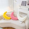 Herfair Cuddly Cushion Children's Moon Cushion Soft Fluffy Moon Shape