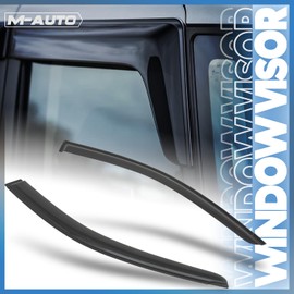 M-AUTO Window Visor Shade Compatible with 08-16 Chrysler Town and Country, 08-16 Dodge Grand Caravan, Tape-On, 2 PCs