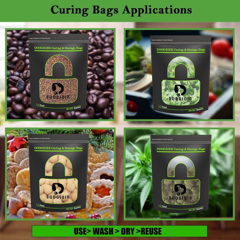 1/2 LB Curing & Storage Bags, Curing Bags for Food