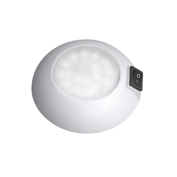 Advanced LED White or Black Plastic Dome Light (White or