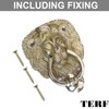 TERF® 100mm Traditional Lion Head Door Knocker 100mm (4'') Door