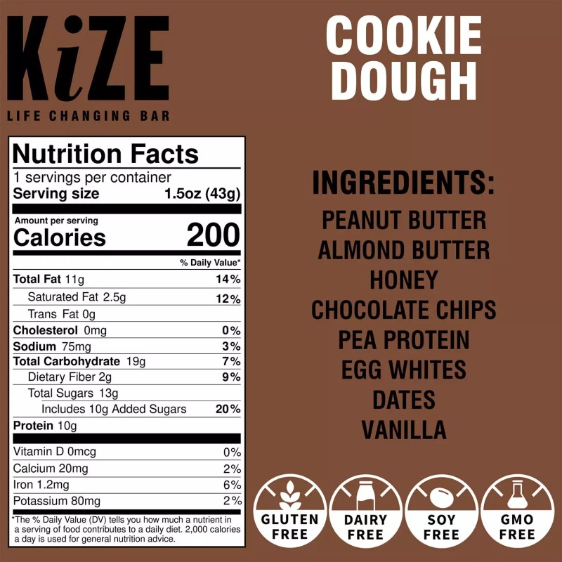 KiZE Life Changing Bar Variety Pack, 12 pk.