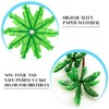 22Pcs Green Palm Tree Cupcake Topper Decoration, Luau Green Decoration