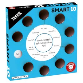 Piatnik 7193 7193 Smart Expansion, 100 Additional Questions, 1000 Answer Options, Playable with the Original Game Family Edition, Smart 10 Additional Questions, Travel (German Version)
