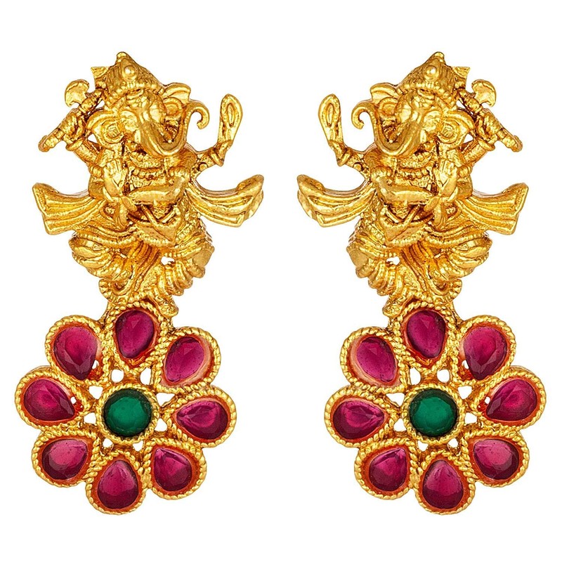 Aheli Indian Collar tradicional pendientes boda joyería de moda étnica
