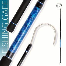 Topline Tackle Wholesale Ocean Deap Sea Fishing Gaff Glass Deep Sea Boat Fishing Gaff HookSize: 6ft3in