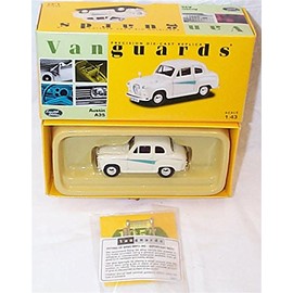 Corgi vanguards old english white and green austin A35 car 1.43 scale limited edition diecast model