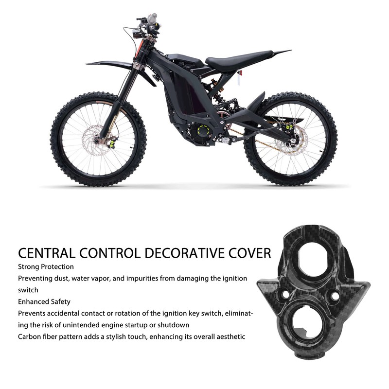 Central Control Decorative Cover Carbon Fiber Pattern Replacement for SurRon