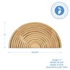 Large Wooden Rainbow Stacker Arches, Set of 12 pcs., Natural