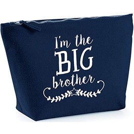 Hippowarehouse I'm the big brother printed make up cosmetic wash bag 18x19x9cm
