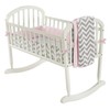 Baby Doll Bedding Minky Chevron - Juego de Ropa de