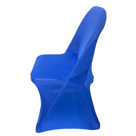 iEventStar Spandex Folding Chair Cover Covers Stretch Chair Protectors for Wedding Party Events (2, Royal Blue)