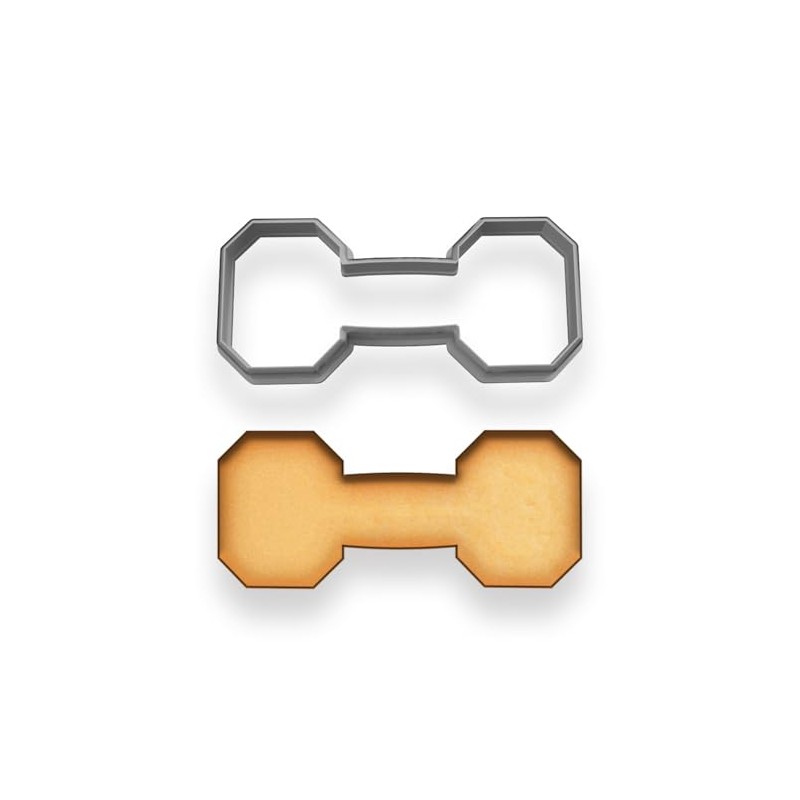 Dumbbell Cookie Cutter (4x1.68 Inches) - Fitness & Gym Inspired