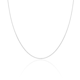 Good.designs Women's 925 Silver Necklace without Pendant (1.3 mm) Silver Chain in Various Lengths, Silver, Silver