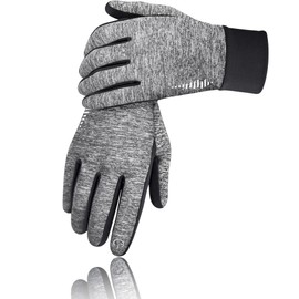 RIVMOUNT Cold Weather Gloves, Thermal Gloves, Bike Gloves, Men's and Women's Gloves, Smartphone Compatible, Fleece-Lined, Warmth Retention, Cycle, Running, Sports, Snowboarding, Hiking, Commute