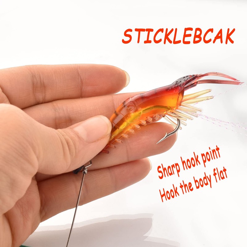 Artificial Shrimp Bait, Soft Bait for Shrimp Fishing Lures Artificial