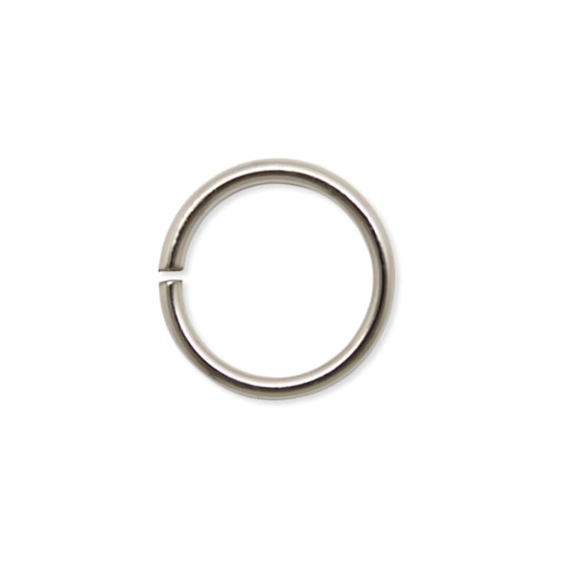 Iron Round Eyelets Silver Silver Nickel 0.3 in (8 mm)