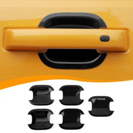 Hoolcar Exterior Door Handle Bowl Cover Protection Trim Car Door Bowl Anti-Scratch Protector Cover Compatible with Ford Bronco 2021-2023, 4 Doors, Exterior Accessories, Black