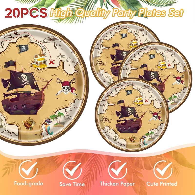 Party Tableware Children's Birthday Party (Pirate)