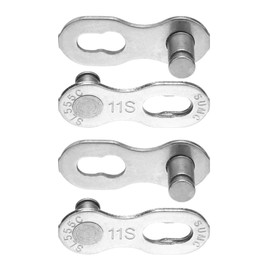 Bike Chain Quick Link- Reusable Bike Chain Missing Quick Connector- Master Links Compatible with Shimano, Sram and KMC Chains 6 7 8 9 10 11 12speed Missing Link (Silver, 11 Speed)