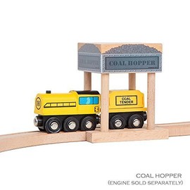 Orbrium Water Tower, Coal Hopper, Diesel Fuel Station Combo Pack for Wooden Railway Compatible with Thomas, Chuggington, Brio