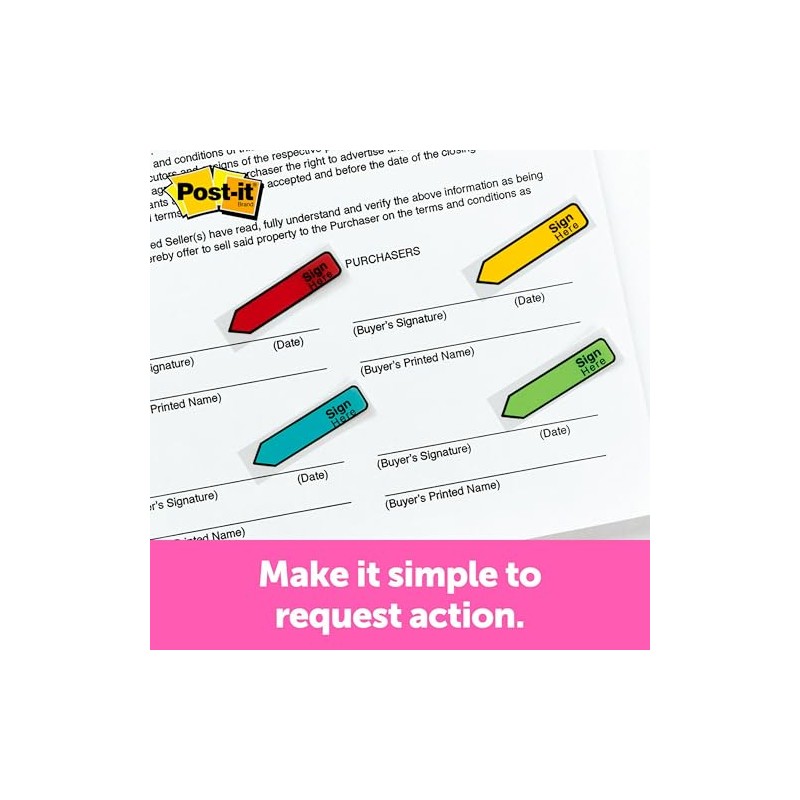 MMM684SH - Post-it Arrow Message 1/2amp;quot; Flags by Post-it