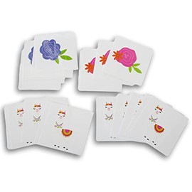 24 Llama and Flower Tattoos Temporary