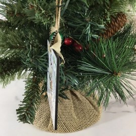 Handmade Christmas on the Farm Rustic Wooden Ornament Cow Sheep Duck