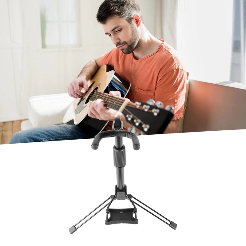 Folding Violin Tripod Holder Musical Wind Instrument Stand for Ukulele
