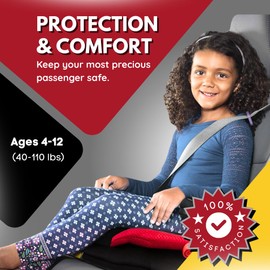Cozevo Inflatable Car Booster Seat for Kids 4–12 Years, Travel Car Seat Cushion Lightweight Foldable Car Booster for Boys and Girls – Travel Essentials for Kids